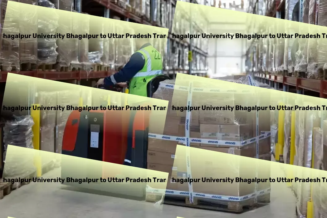 Tilka Manjhi Bhagalpur University Bhagalpur to Uttar Pradesh Luggage Courier Refrigerated cargo transport