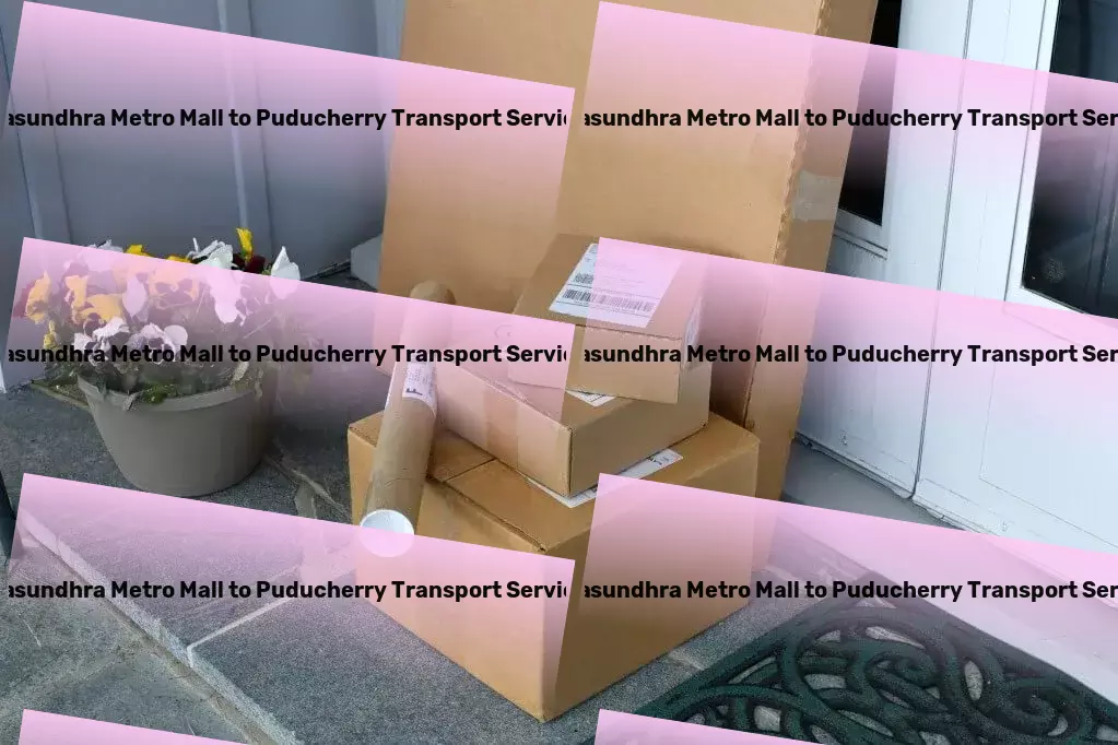 Vasundhra Metro Mall to Puducherry Bike Transport And Scooty Courier National parcel transport